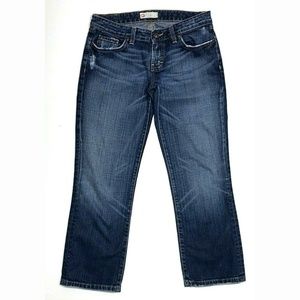 BKE 29x26 Star Straight Leg Crop Denim Jeans GUC